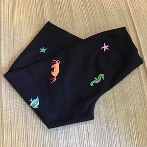 Vintage CJ Laing cotton embroidered cropped pants